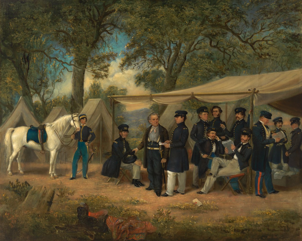 Zachary Taylor en Walnut Springs de William Garl Browne