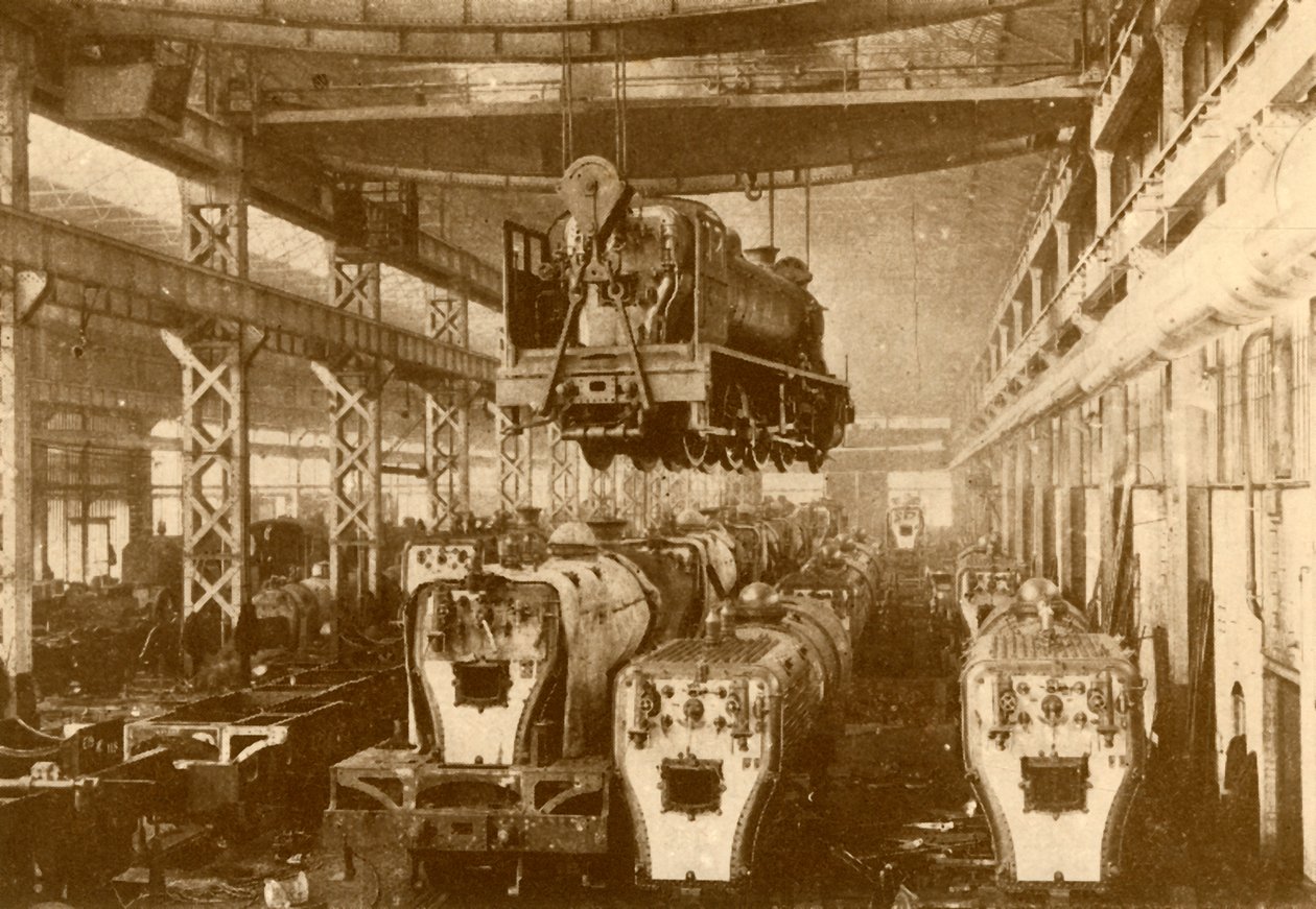En el Taller de Montaje, c1930 de William George Armstrong