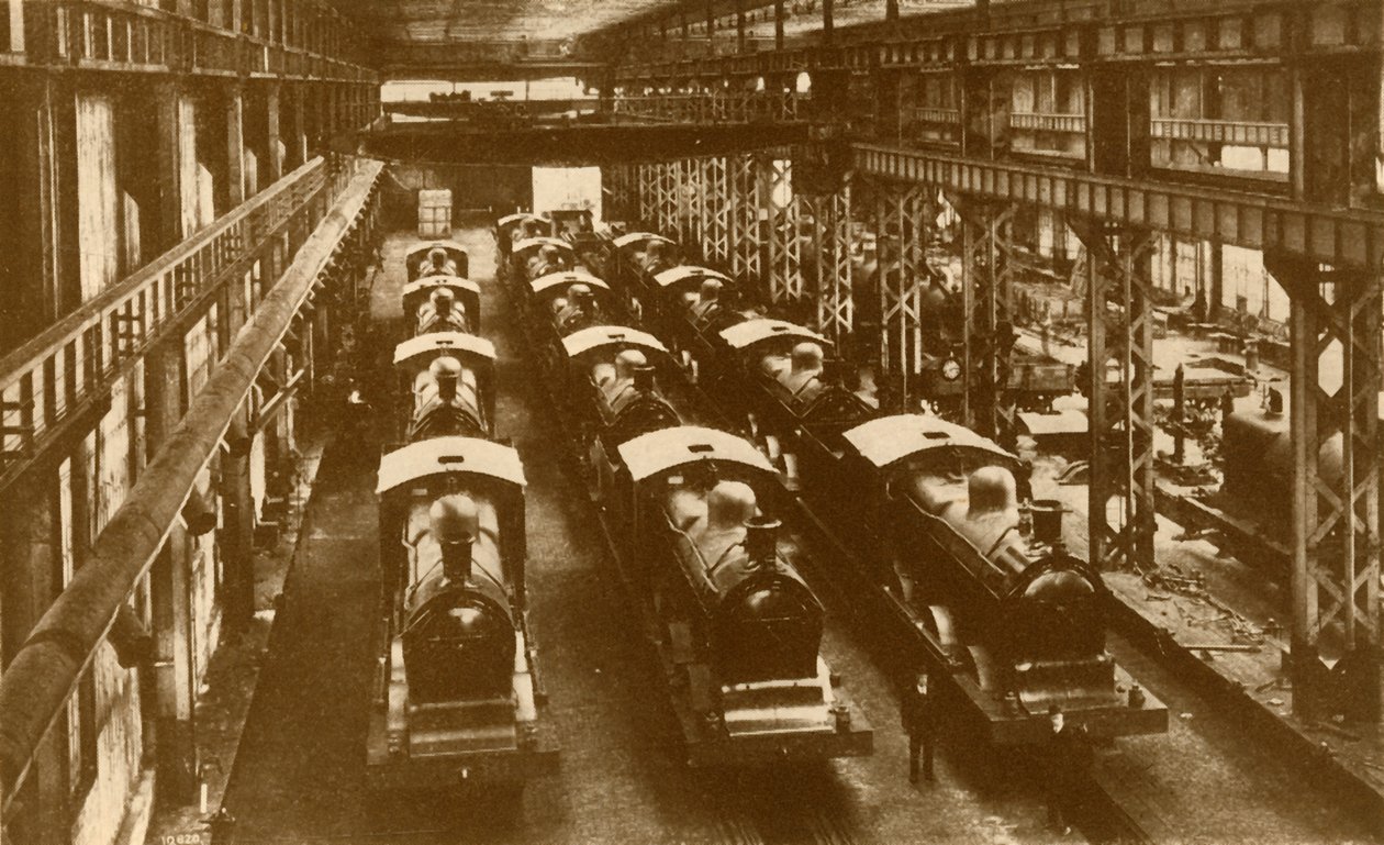 Locomotoras listas para el envío al extranjero, c1930 de William George Armstrong