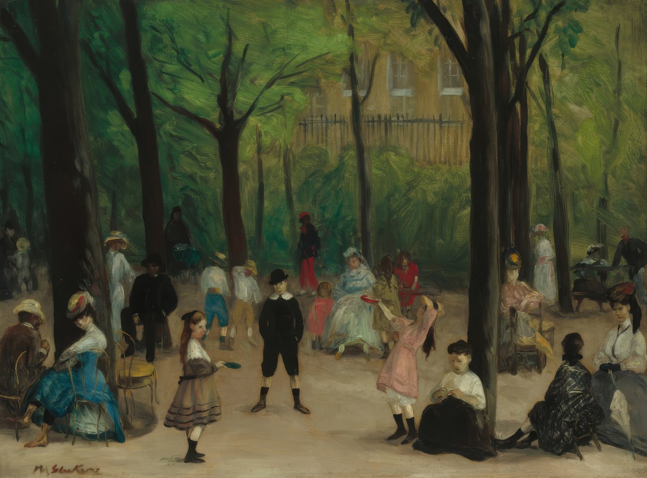 Jardín de Luxemburgo de William Glackens