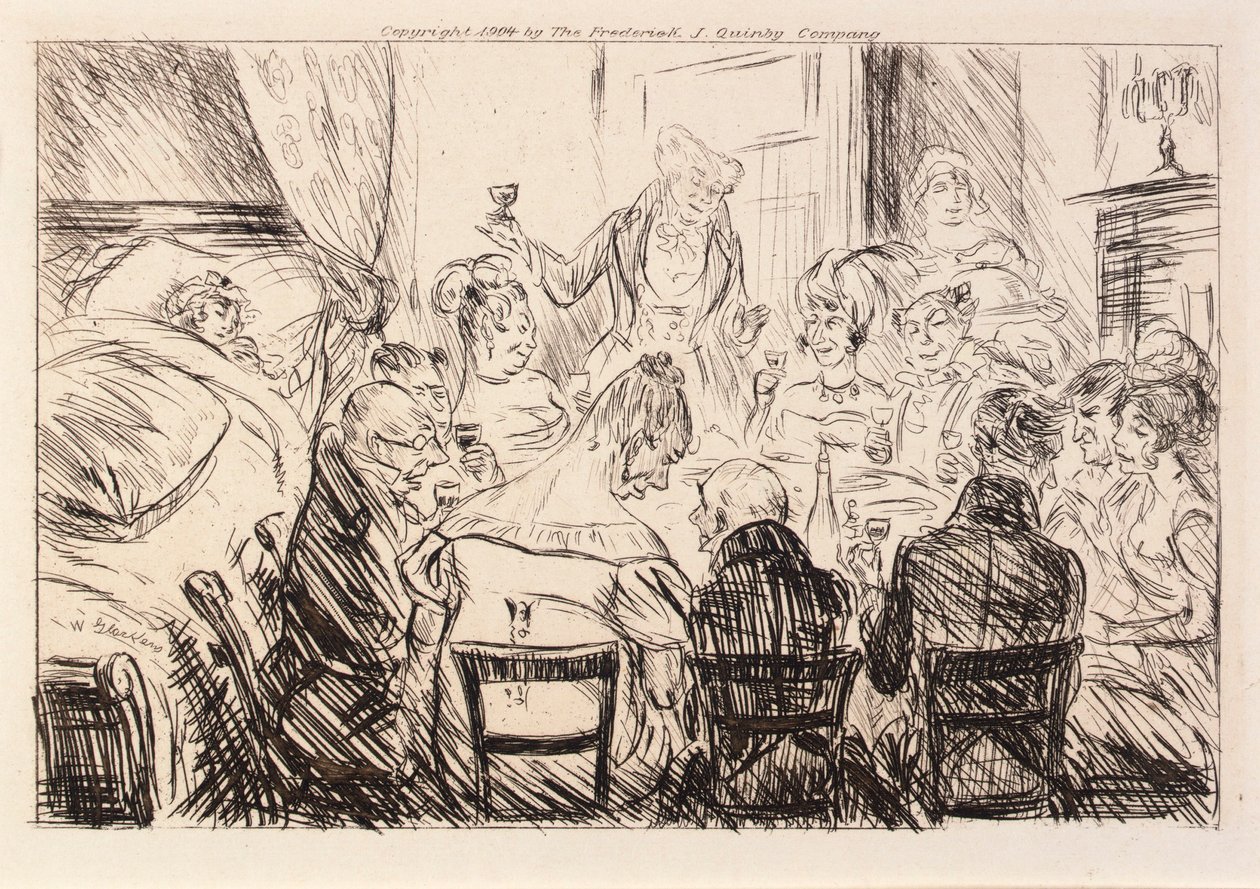 Sólo se oía el ruido de platos y tenedores de William Glackens