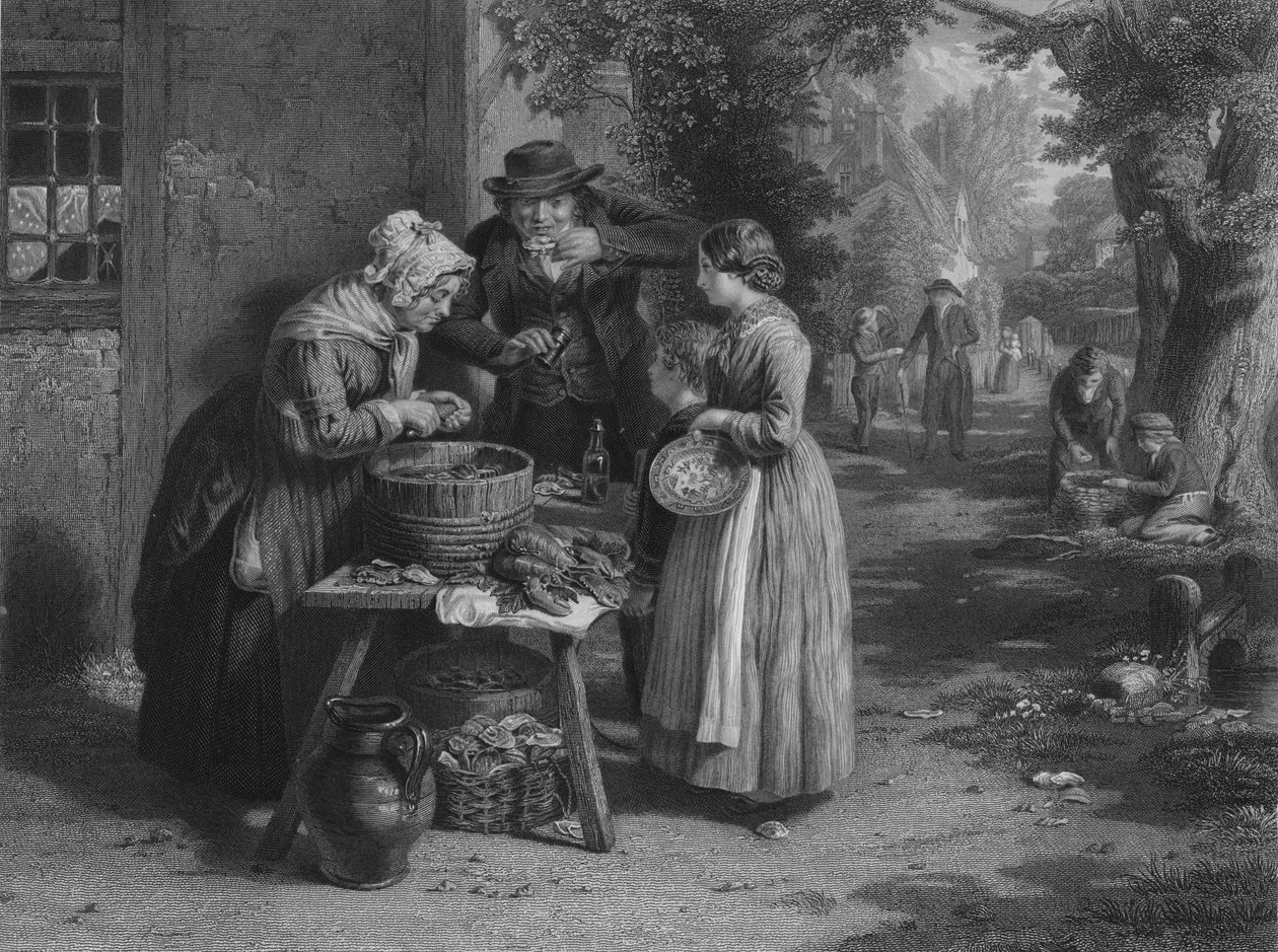 El Primer Día de las Ostras, 1863 de William Greatbach