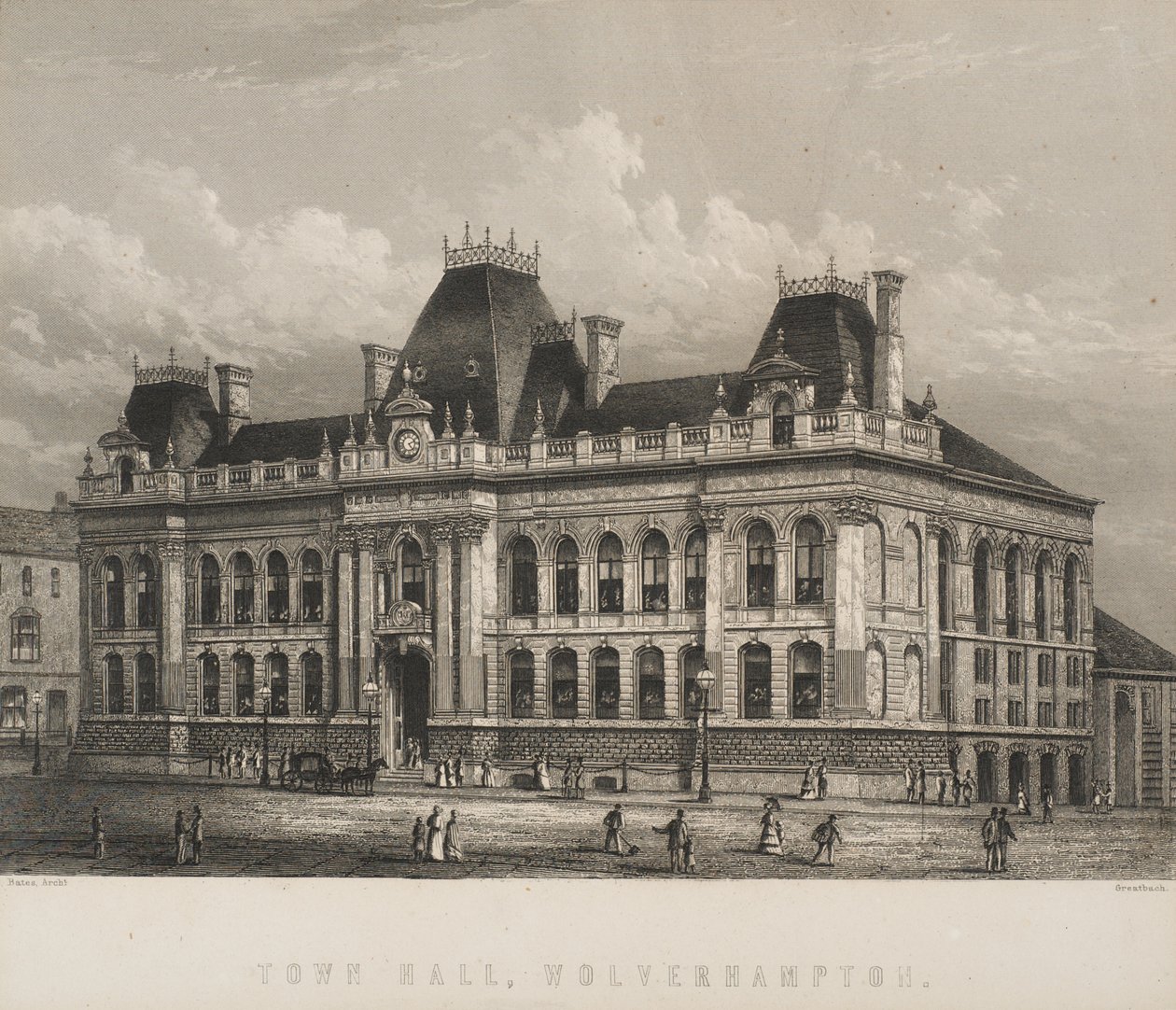 Ayuntamiento de Wolverhampton, c.1871 de William Greatbach