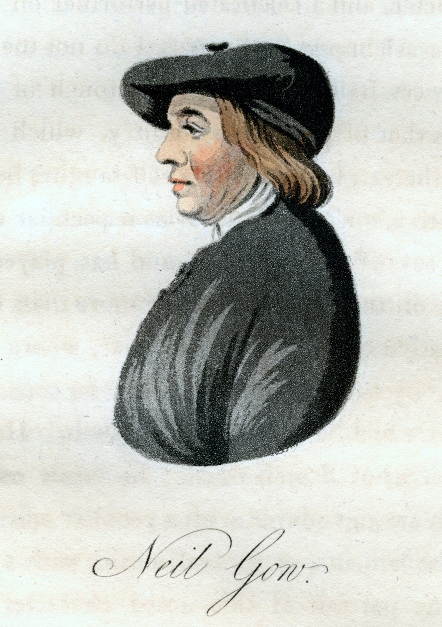 Neil Gow, violinista escocés, 1800 de William Green