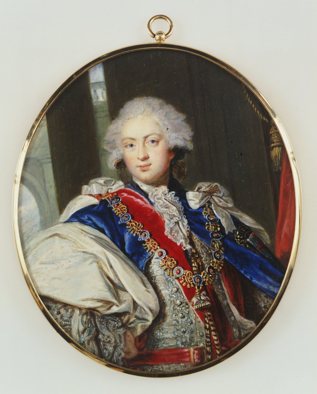 S.A.R. Federico, Duque de York, tres cuartos de longitud, cara completa, vistiendo la insignia de la Orden de la Jarretera de William Grimaldi
