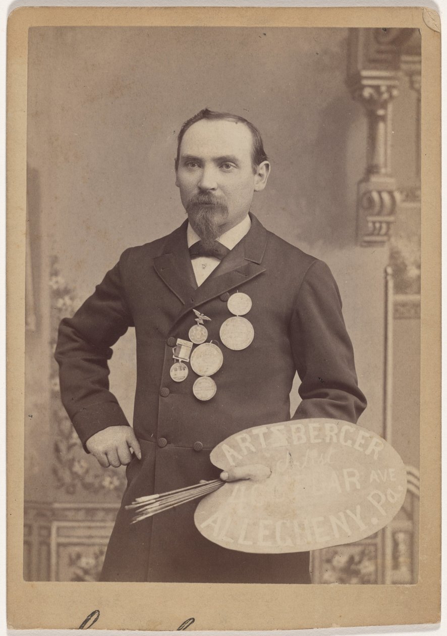 Retrato de hombre, principios del siglo XX (foto) de William H. Artzberger