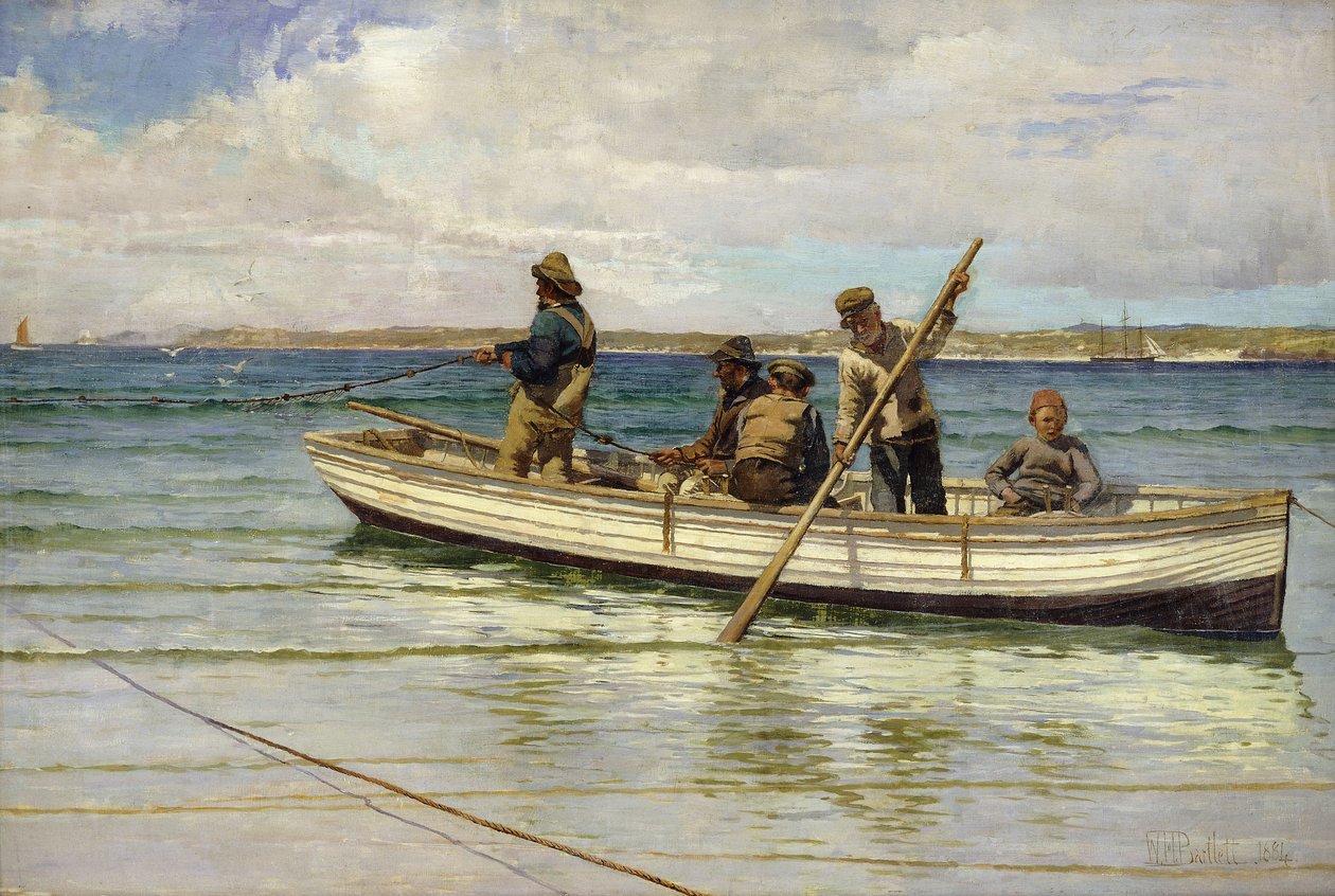 Recogiendo la pesca de William H. Bartlett