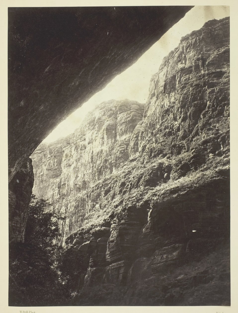 Cañón de Kanab Wash, Río Colorado, mirando al sur, 1872 de William H. Bell