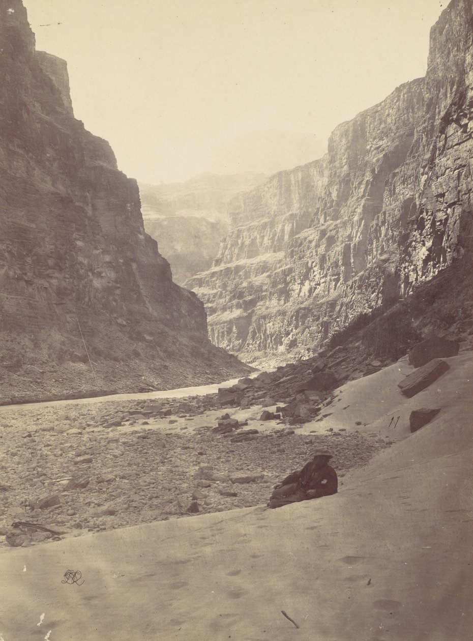 Gran Cañón del Río Colorado, Boca de Kanab Wash, mirando al oeste, 1872 de William H. Bell