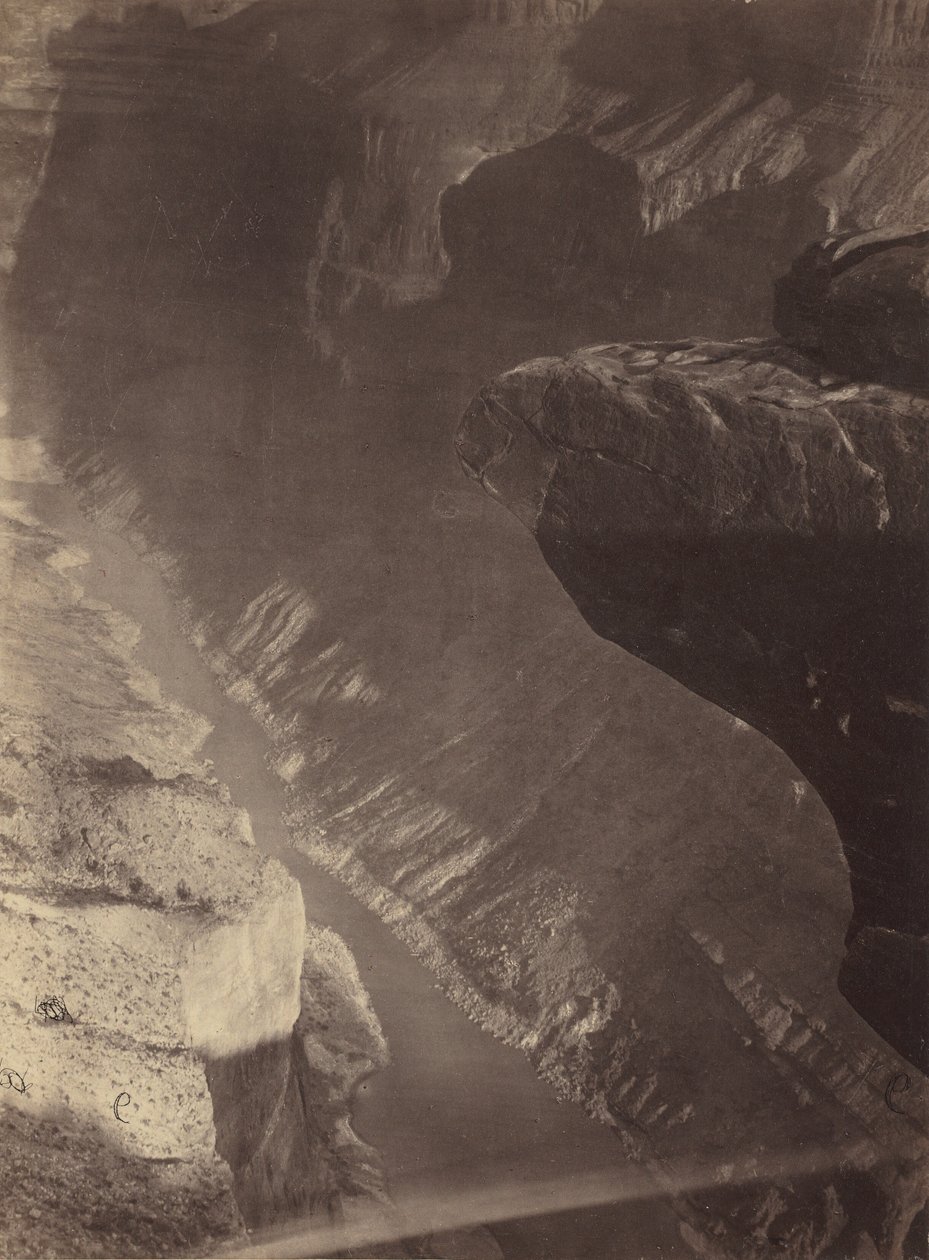 Mirando al sur en el Gran Cañón, Río Colorado, Cruce Sheavwitz de William H. Bell