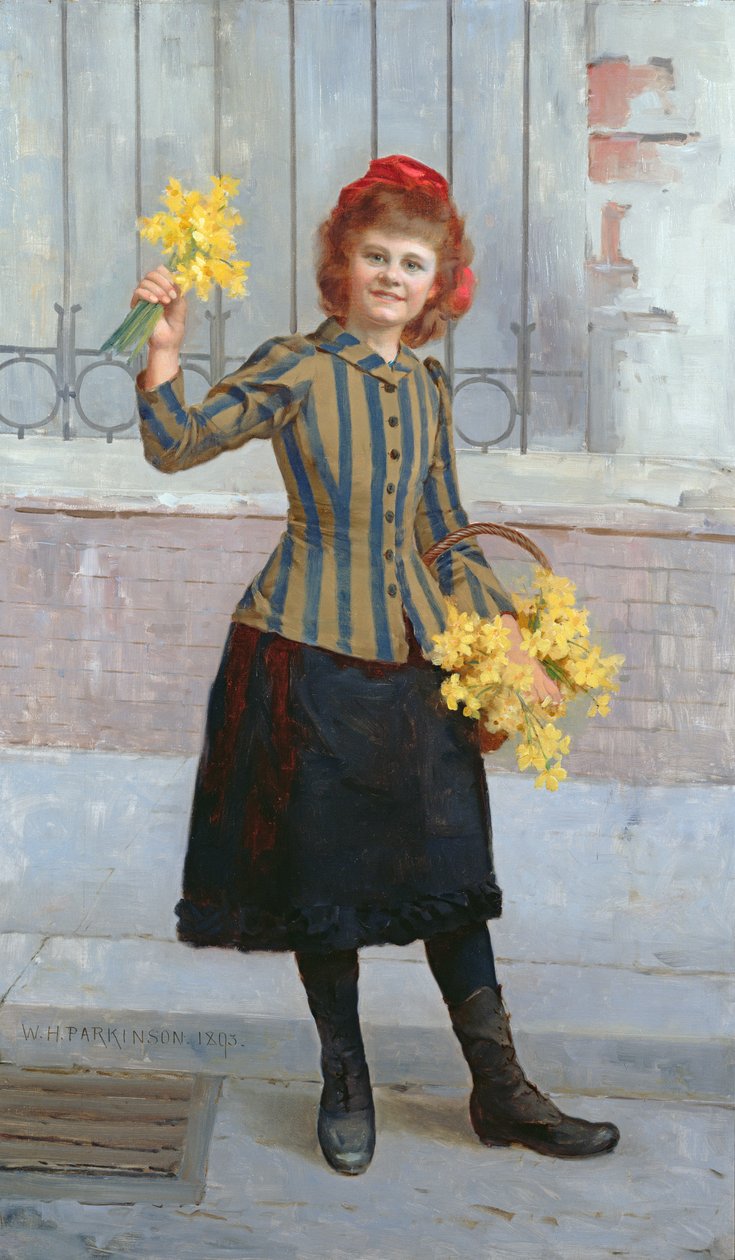 Retrato de la Srta. Gertie Miller, 1893 de William H. Parkinson