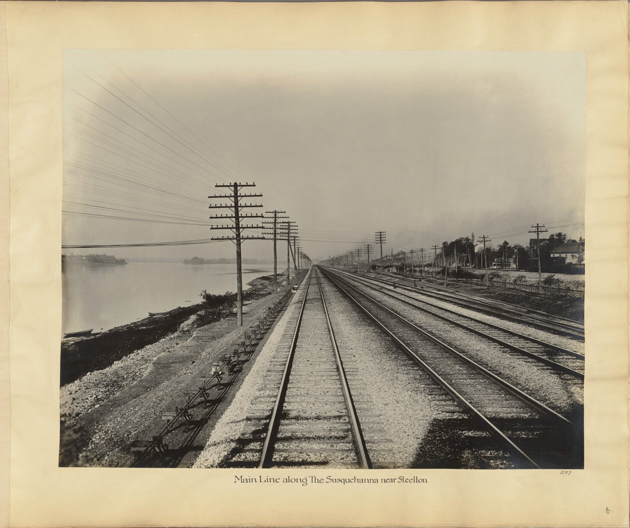 Main Line a lo largo del Susquehanna cerca de Steelton de William H. Rau
