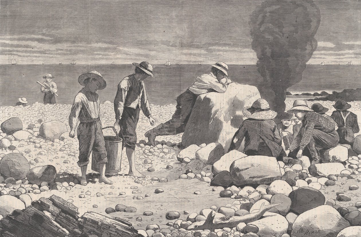 Bocetos junto al mar - Una parrillada de almejas Harper