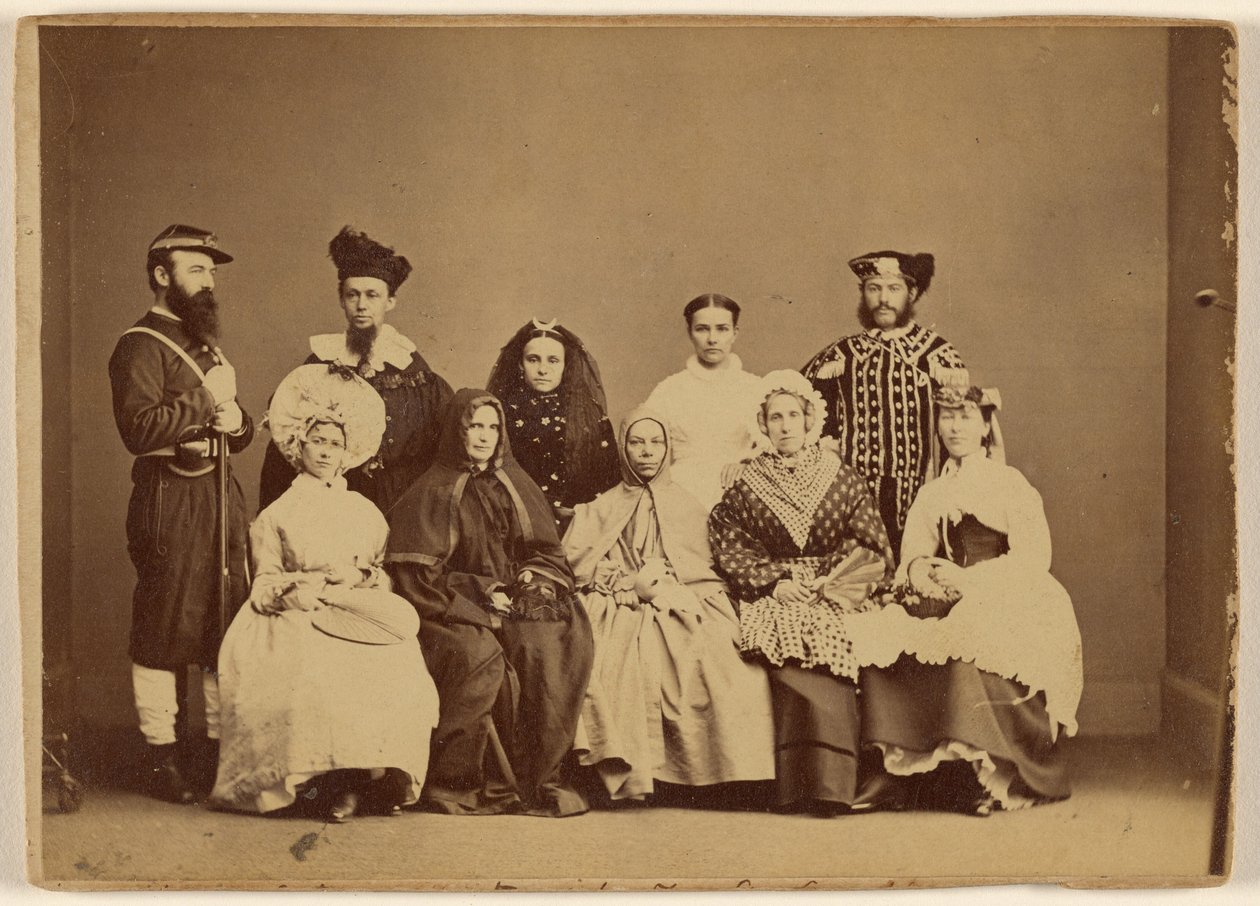 Masquerade Picture 18 de febrero de 1868 - Friendship Hall Phila. de William H. Rhoades