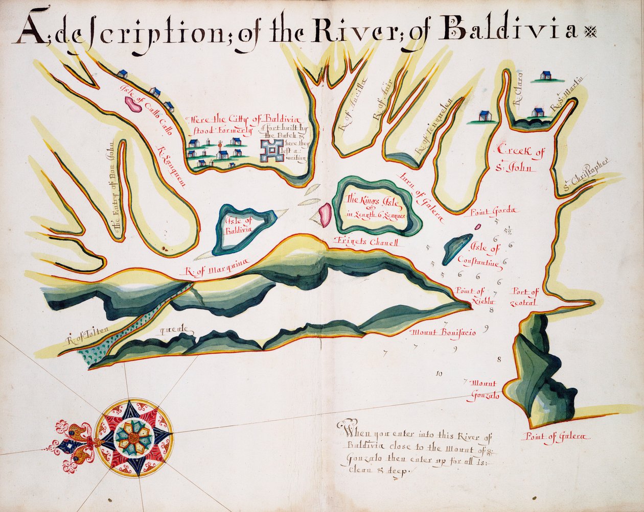 Descripción del río Baldivia de William Hack