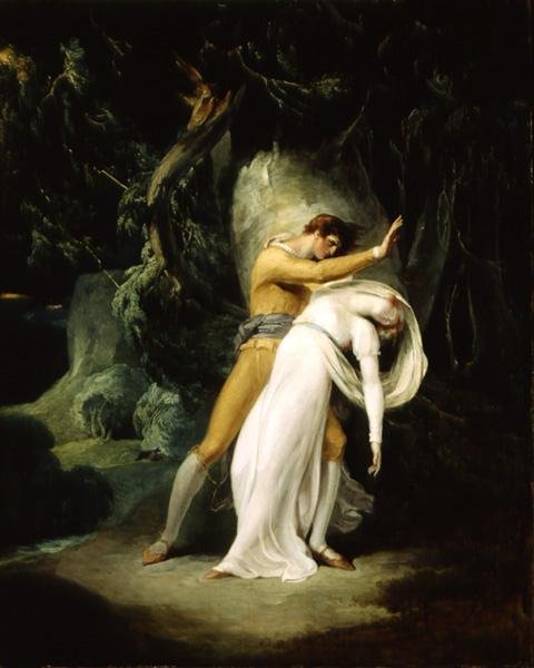 Celadon y Amelia de William Hamilton