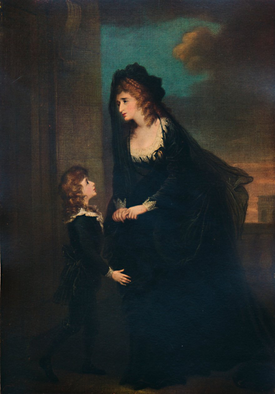 La Sra. Siddons y su Hijo en la Tragedia de Isabella, 1784, 1935 de William Hamilton
