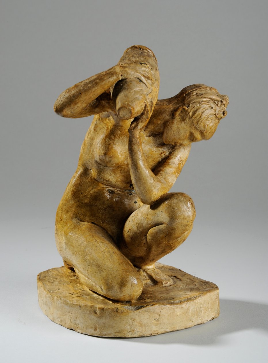 Maqueta para una estatuilla de una mujer lavando de William Hamo Thornycroft