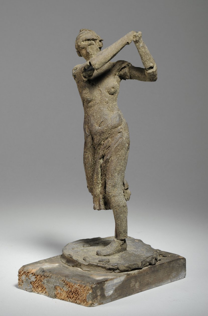 Maqueta para la figura de una mujer golfista de William Hamo Thornycroft