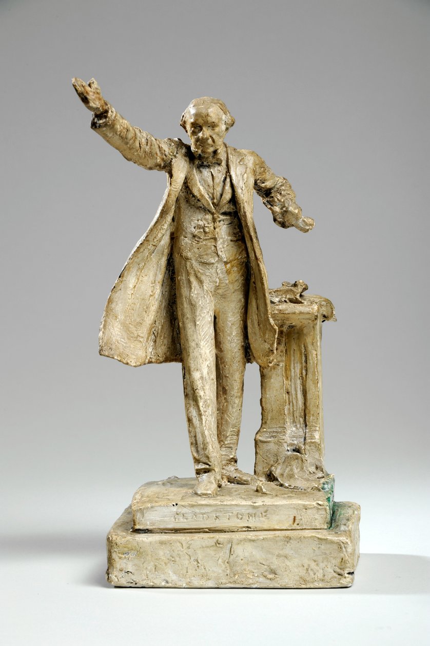 Maqueta para la estatua de William Ewart Gladstone en el Strand, Londres, c.1905 de William Hamo Thornycroft