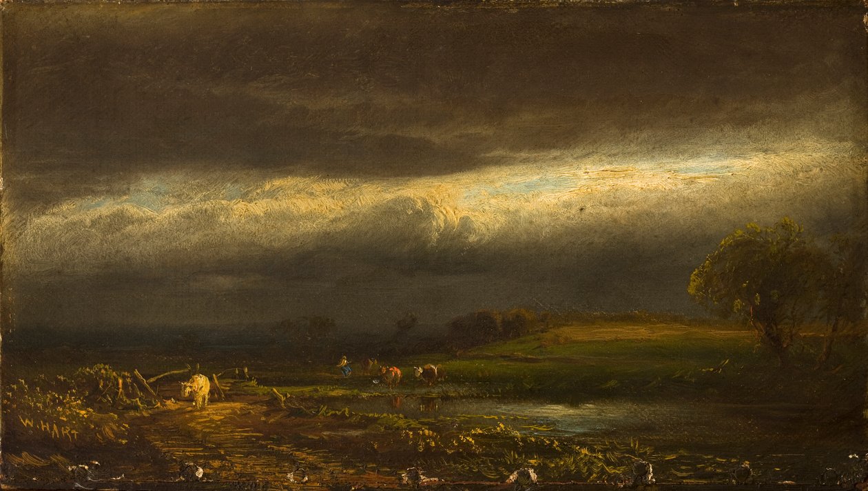Tormenta que se avecina, Lago Cayuga (N.Y.) de William Hart