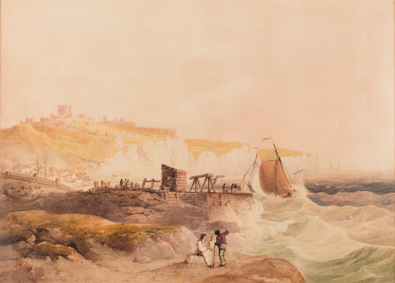 Dover, fecha desconocida (acuarela y lápiz sobre papel) de William Havell