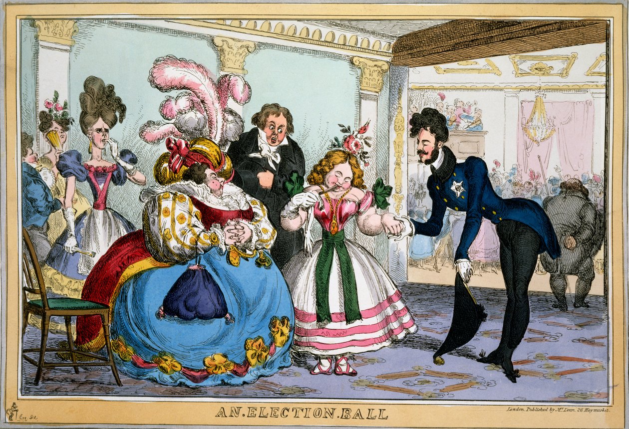 Un Baile de Elección, c.1829 de William Heath