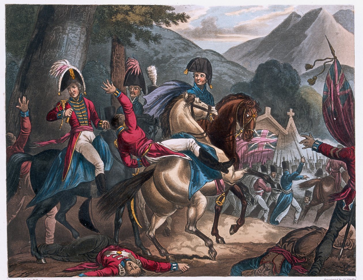Batalla cerca del pueblo de Sorauren, 1813 de William Heath
