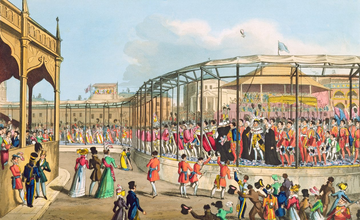 Procesión de coronación de Jorge IV, 1821 de William Heath
