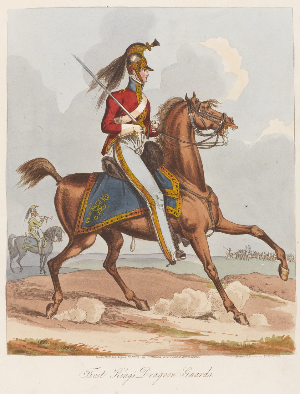 Primeros Dragones de la Guardia del Rey, 1820 de William Heath