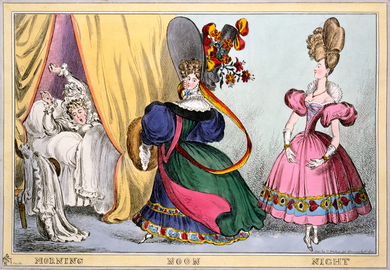 Mañana, mediodía, noche, c.1828 de William Heath