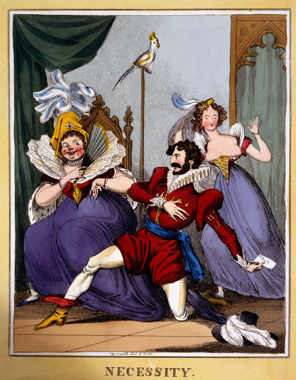 Necesidad, c.1818 de William Heath