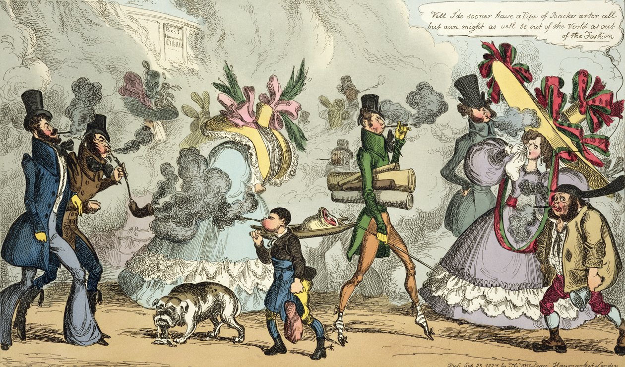 Puff, Puff, es una era de soplado, Puff, Puff, Puff, publicado en septiembre de 1827 por Thomas McLean, Londres de William Heath