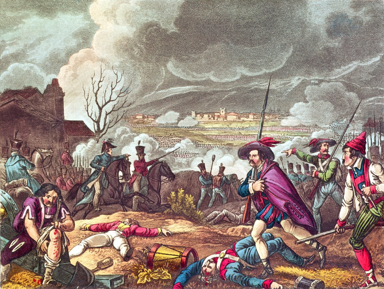 La Batalla de Toulouse, 10 de abril de 1814, grabado por J.C. Stadler de William Heath