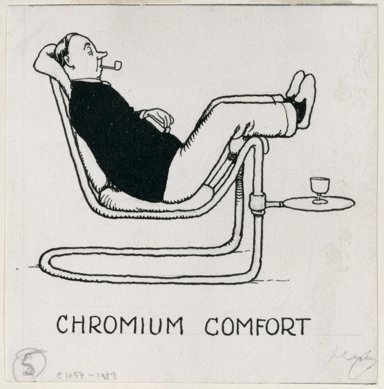 Cromo Confort, (detalle) de Cómo Vivir en un Piso, publicado en 1936 de William Heath Robinson