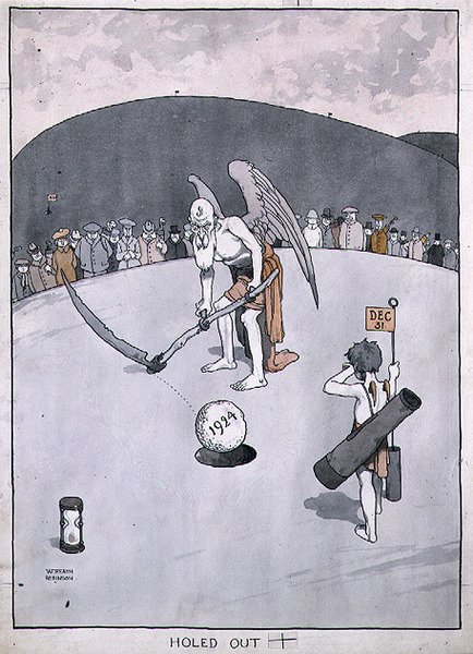 "Holed Out", una ilustración de 