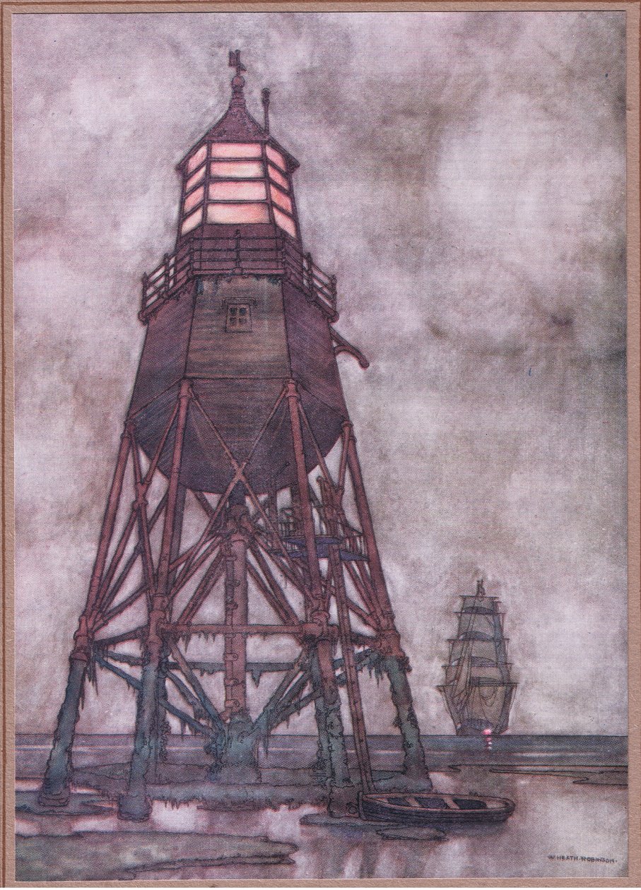 Las luces costeras de Inglaterra de William Heath Robinson
