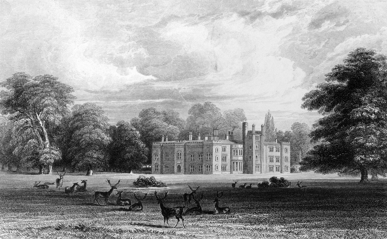 Bell House, Aveley, Essex, grabado por John Carr Armytage, 1832 de William Henry Bartlett