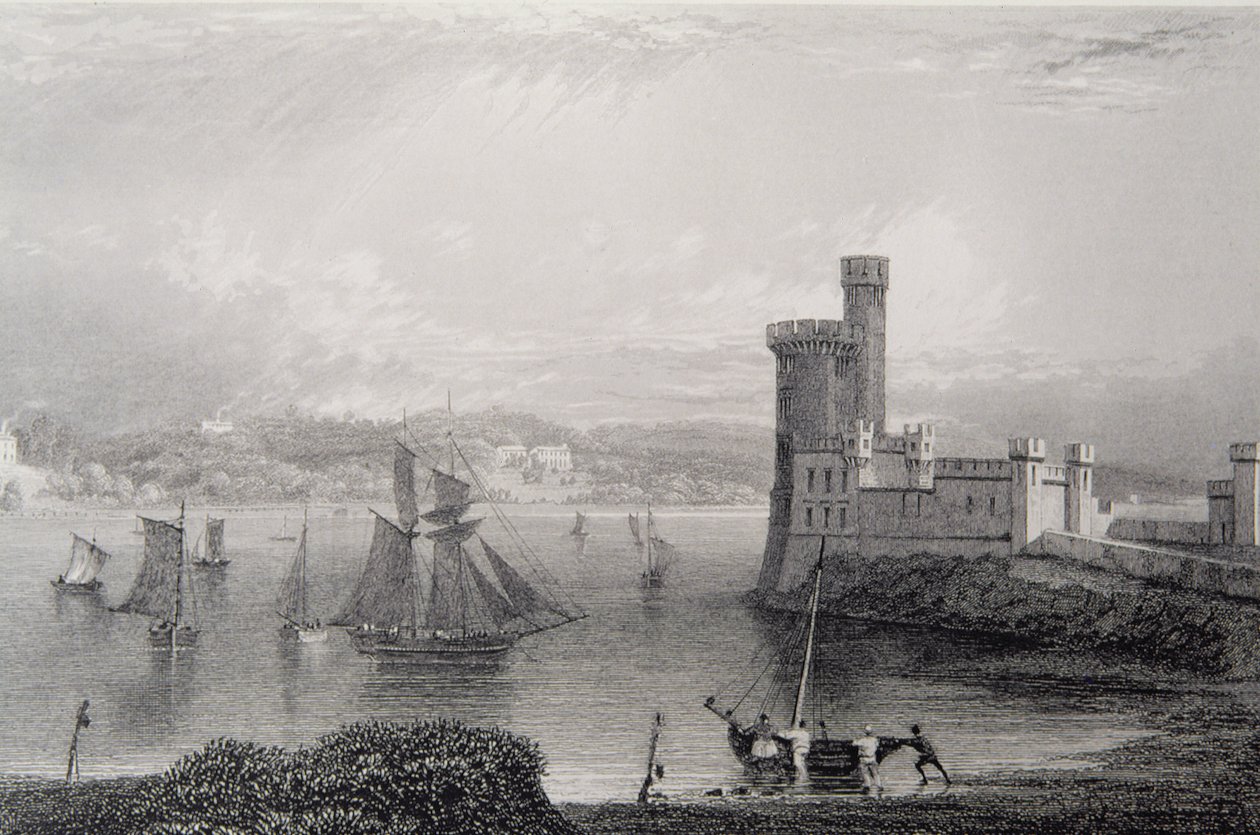 Castillo de Black Rock, cerca de Cork, Irlanda, 1830s de William Henry Bartlett