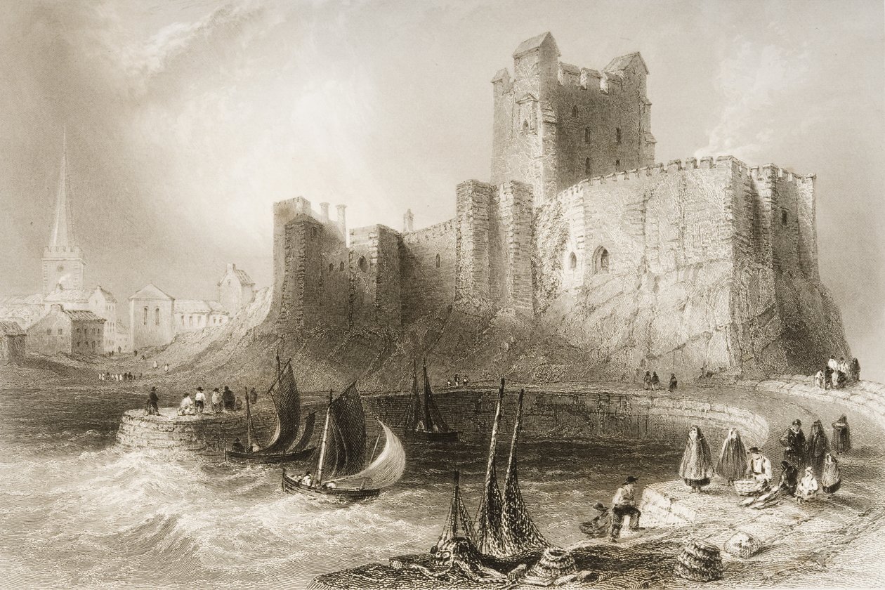 Castillo de Carrickfergus, Condado de Antrim, Irlanda del Norte, de 