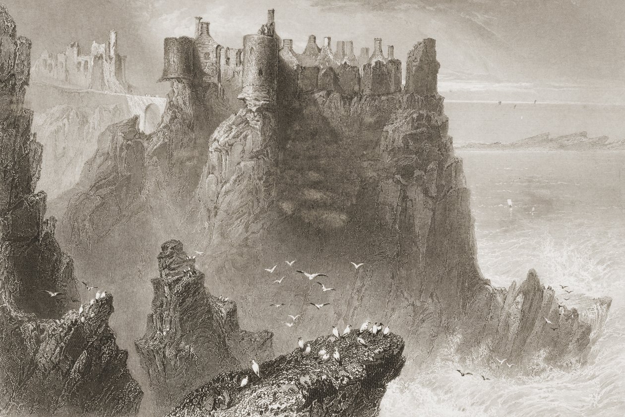 Castillo de Dunluce, Condado de Antrim, Irlanda del Norte, de 