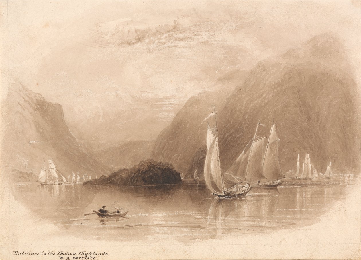 Entrada a las Tierras Altas del Hudson de William Henry Bartlett