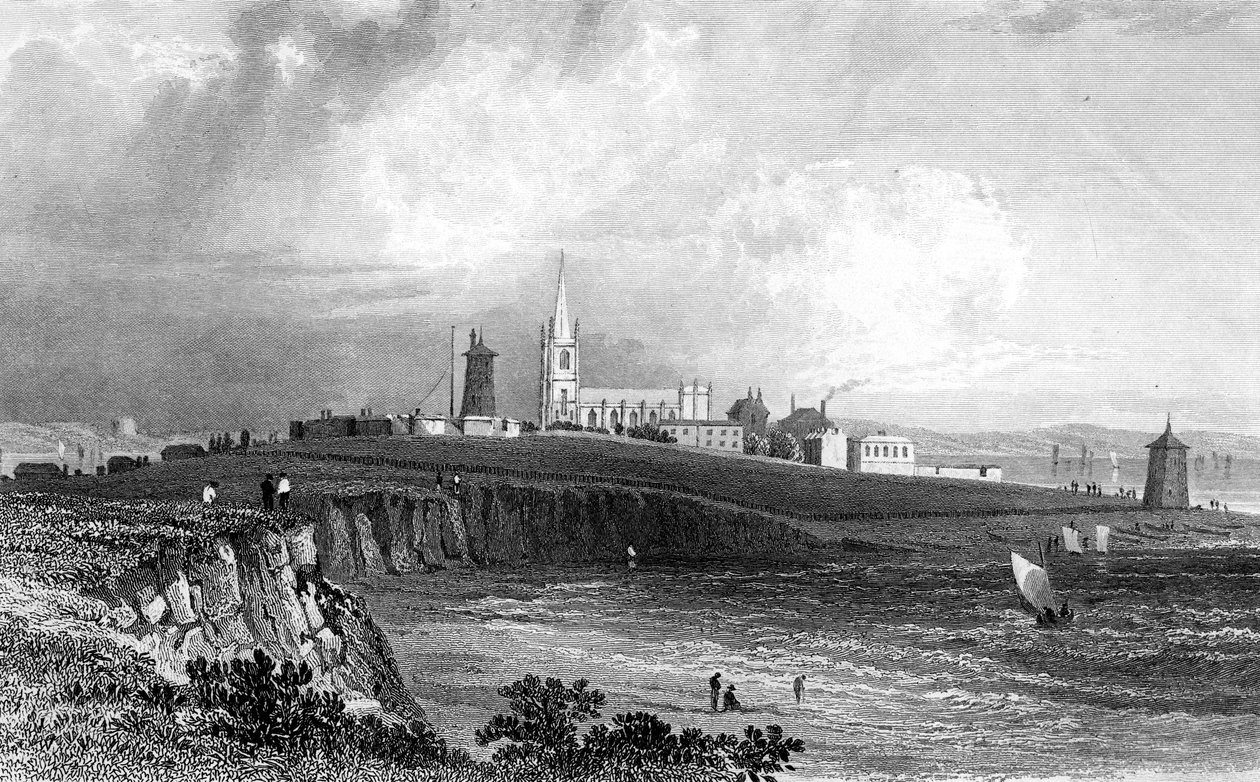 Harwich, Essex, grabado por Henry Adlard, c.1832 de William Henry Bartlett