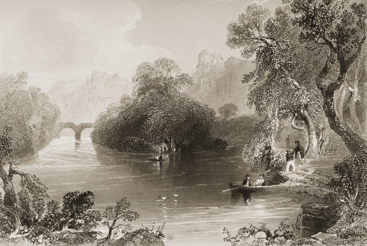 Killarney, Puente Viejo de Weir, Condado de Killarney, Irlanda, de 