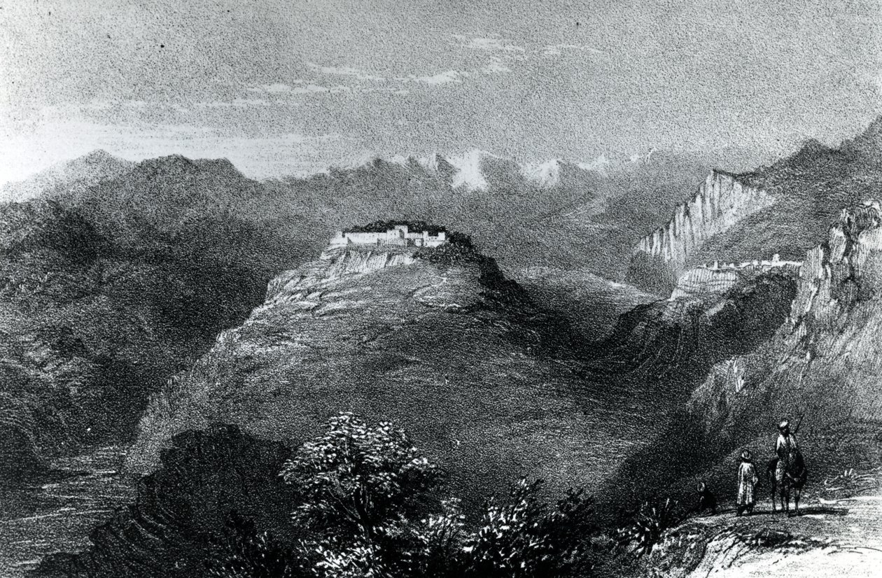 Residencia de Lady Hester Stanhope en Joon, en el Monte Líbano, 1845 de William Henry Bartlett