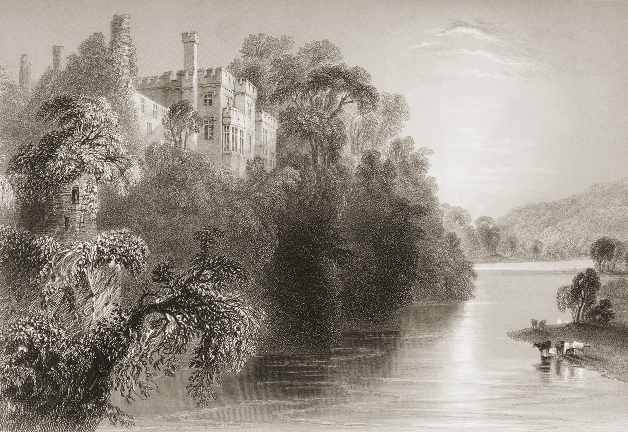 Castillo de Lismore, Lismore, Condado de Waterford, Irlanda, de 