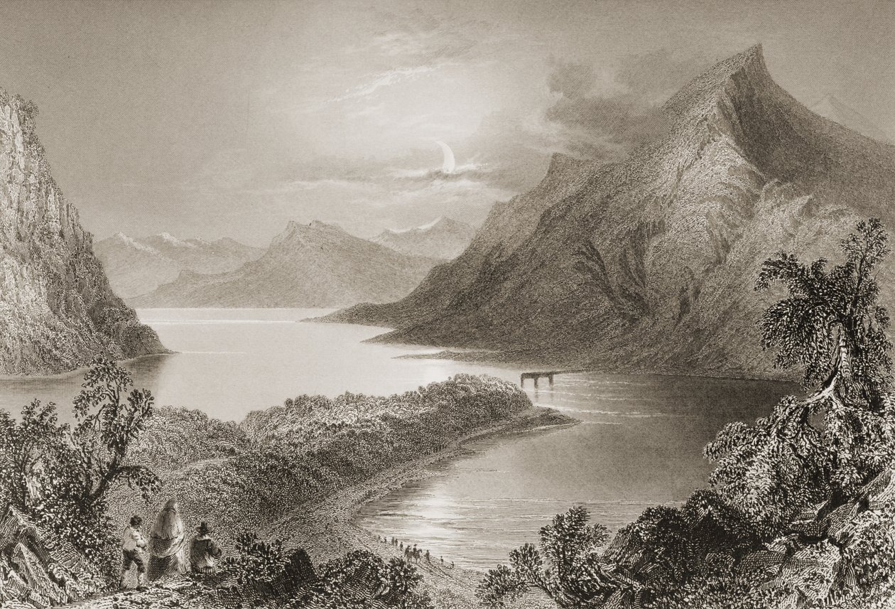 Lough Inagh, Connemara, Condado de Galway, de 