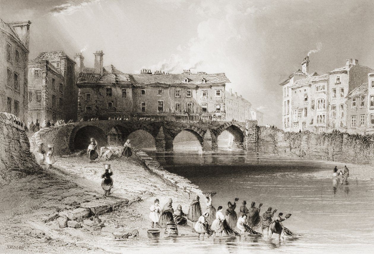 El viejo puente de Baal, Limerick, Irlanda, de 
