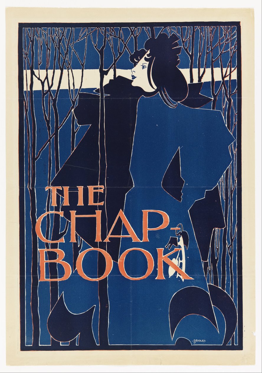 La Dama Azul, póster para The Chap-Book de William Henry Bradley