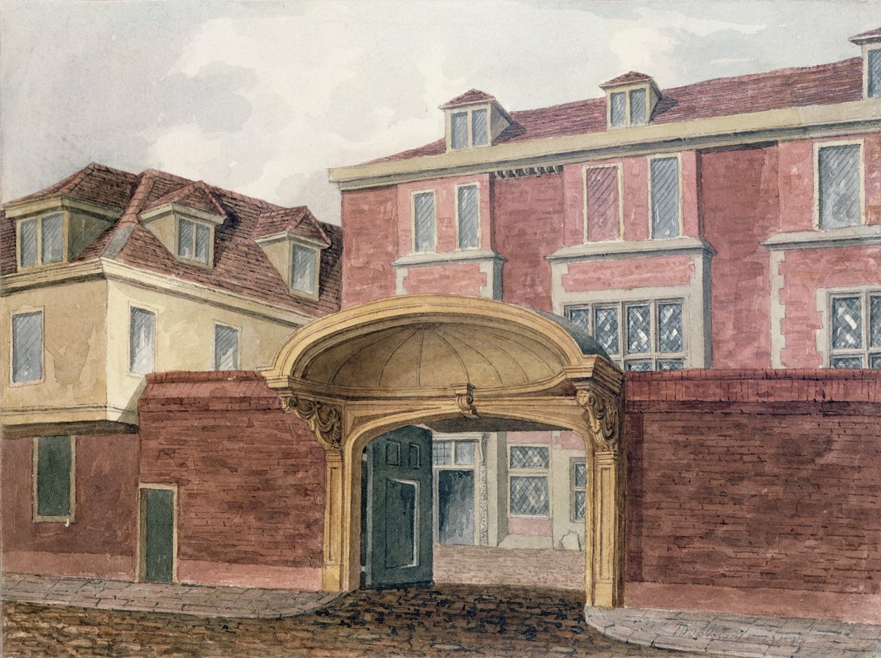 Entrada a la Casa Vieja de Winchester, 1839 de William Henry Browne